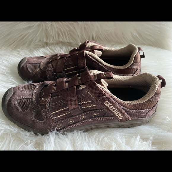 Skechers leather and fabric sneakers, like new - Picture 5 of 8